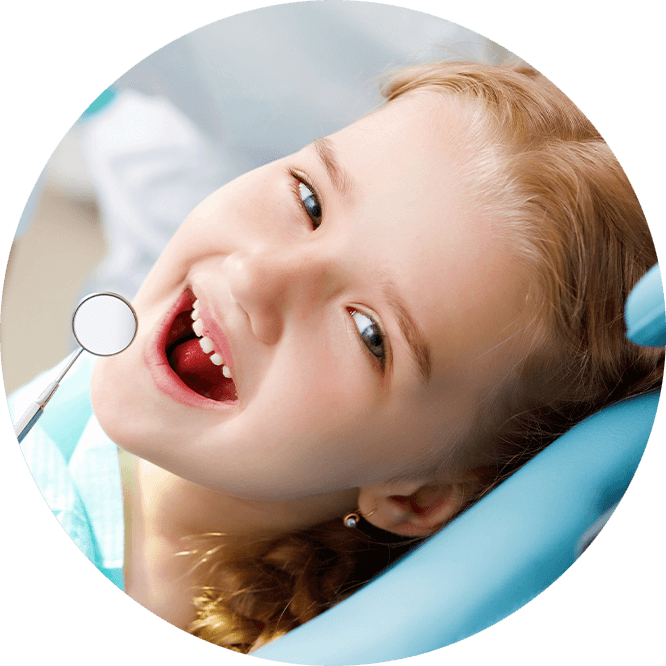 Younger girl close-up for dental examination for tongue tie procedure
